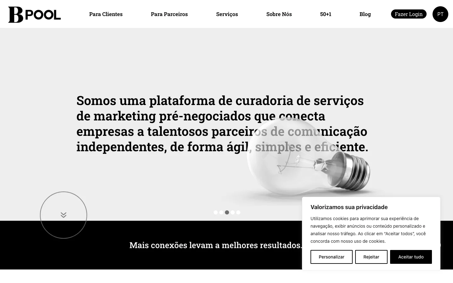 Screenshot real da BPool